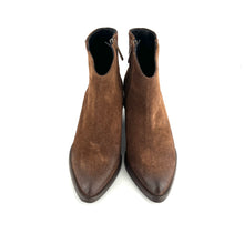 Load image into Gallery viewer, Boots Tiag Talon Trotteur Double Zip en Daim Marron
