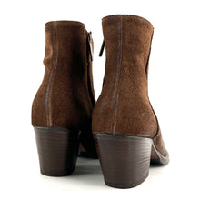 Load image into Gallery viewer, Boots Tiag Talon Trotteur Double Zip en Daim Marron
