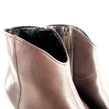 Charger l'image dans la galerie, Boots Tiag Talon Trotteur Zippé Intérieur en Cuir Marron
