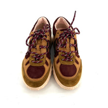 Charger l'image dans la galerie, Baskets Bi-Matière Bordeaux Camel
