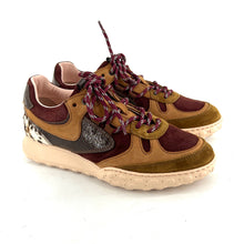 Charger l'image dans la galerie, Baskets Bi-Matière Bordeaux Camel
