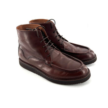 Charger l&#39;image dans la galerie, Chaussure Lacets Montante Semelle Vibram en Cuir Camel
