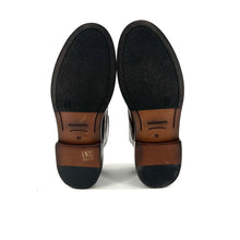 Charger l&#39;image dans la galerie, Chaussure Lacets Montante Zippé Arrière en Cuir Cognac
