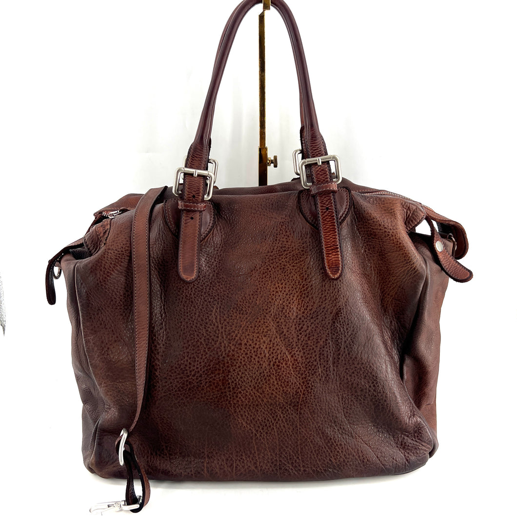 Sac PLAZA en Cuir Rusty Brown