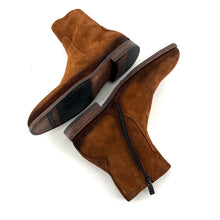 Charger l&#39;image dans la galerie, Boots Zippé Intérieur en Daim Cognac
