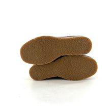 Load image into Gallery viewer, Boots Talon Compensé Crêpe en Cuir Camel
