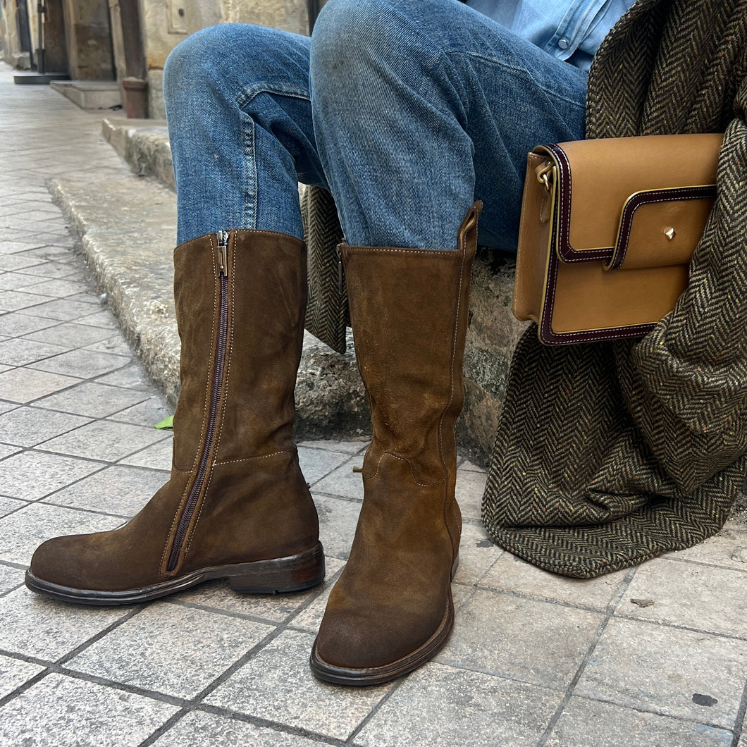 Demi-Botte en Daim Corteccia