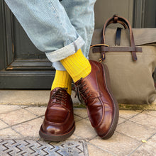 Charger l&#39;image dans la galerie, Chaussure Lacets Semelle Vibram en Cuir Camel
