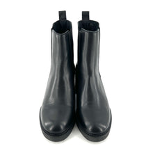 Load image into Gallery viewer, Boots Talon Trotteur GIULIA en Cuir Noir
