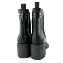 Load image into Gallery viewer, Boots Talon Trotteur GIULIA en Cuir Noir
