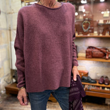 Charger l'image dans la galerie, Pull Col Rond Vieux Rose 100% Laine de Yak
