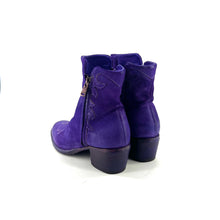 Load image into Gallery viewer, Boots Tiag Talon Trotteur en Cuir en Croûte Violet
