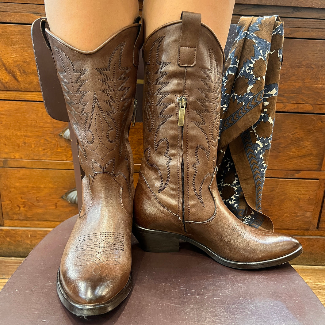 Botte Tiag en Cuir Marron