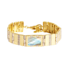 Load image into Gallery viewer, Bracelet BIANCA en Plaqué Or et Labradorite
