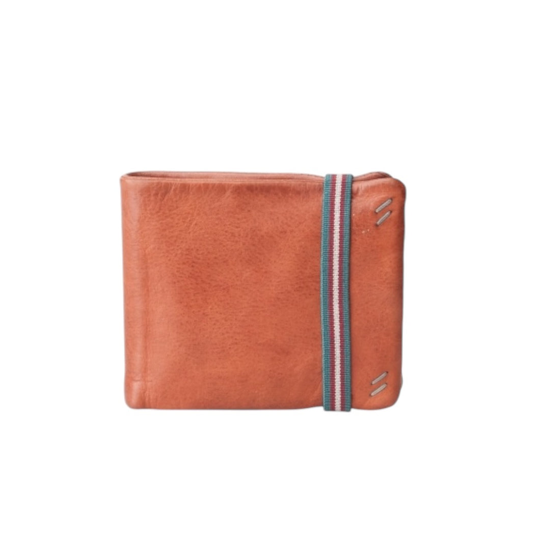 Porte Cartes Porte monnaie en Cuir Camel