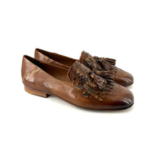 Charger l'image dans la galerie, Mocassin Ultra Souple en Cuir et Python Camel
