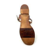 Charger l'image dans la galerie, Sandale Petit Talon Trotteur en Cuir Cognac
