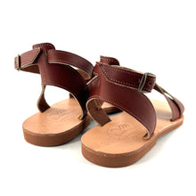 Charger l'image dans la galerie, Sandale ADONIA en Cuir Tannage Végétal Cognac
