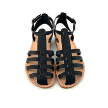 Charger l'image dans la galerie, Sandale Méduse  JANA en Cuir Noir Tannage Végétal
