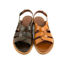 Charger l'image dans la galerie, Sandale en Cuir Olive
