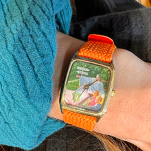 Load image into Gallery viewer, Montre THE WAY Bracelet Perlon Orange
