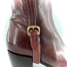 Charger l&#39;image dans la galerie, Boots Talon Trotteur Zippé Intérieur en Cuir Teak
