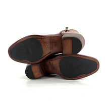 Charger l&#39;image dans la galerie, Boots Talon Trotteur Double Zip en Cuir Sughero
