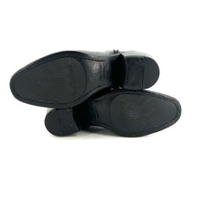 Charger l&#39;image dans la galerie, Boots Talon Trotteur Double Zip en Cuir Noir
