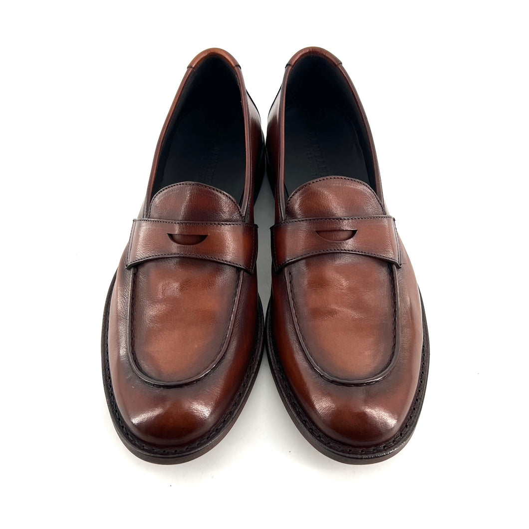 Mocassin en cuir Cognac