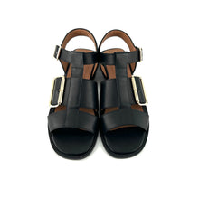 Load image into Gallery viewer, Sandale ROSILDA en Cuir Noir
