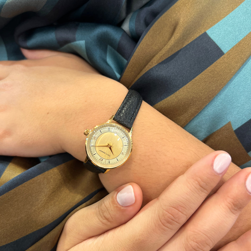 Montre BILLIE Royal Gold Cuir Noir