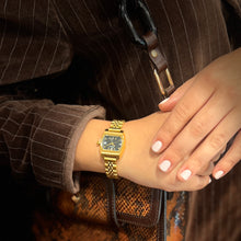 Charger l&#39;image dans la galerie, Montre MINI MAGNUM Gold Black Maille Dorée
