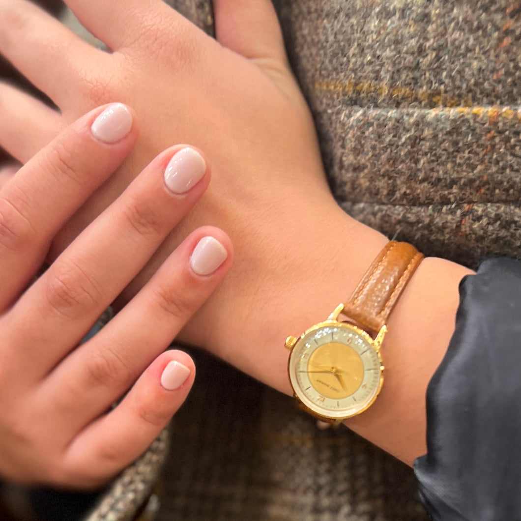 Montre BILLIE Royal Gold Cuir Camel