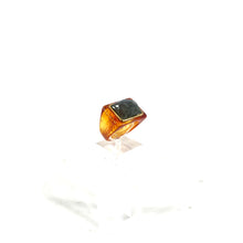 Charger l&#39;image dans la galerie, Large Bague en Acétate Tortoise et Labradorite Facettée Sertie Plaqué Or
