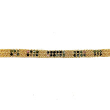 Load image into Gallery viewer, Bracelet PM en Maille Tissée en Vermeil et Pierres Semi-Précieuses
