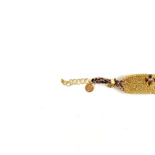 Charger l&#39;image dans la galerie, Bracelet GM en Maille Tissée en Vermeil et Pierres Semi-Précieuses
