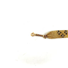 Charger l&#39;image dans la galerie, Bracelet GM en Maille Tissée en Vermeil et Pierres Semi-Précieuses
