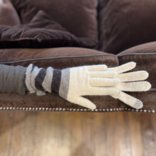 Charger l&#39;image dans la galerie, Longs Gants en Laine et Cachemire Blanc Cassé
