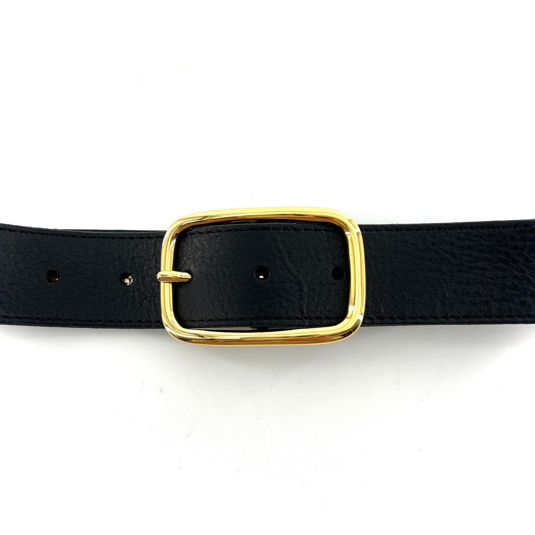 Ceinture LA SABIN en Cuir Noir