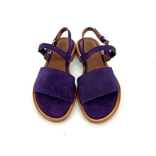 Charger l&#39;image dans la galerie, Sandale Double Bride en Daim Violet
