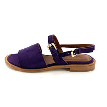 Charger l&#39;image dans la galerie, Sandale Double Bride en Daim Violet
