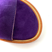 Charger l&#39;image dans la galerie, Sandale Double Bride en Daim Violet
