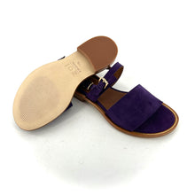 Charger l&#39;image dans la galerie, Sandale Double Bride en Daim Violet
