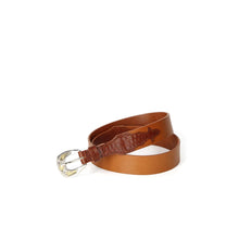 Load image into Gallery viewer, Ceinture LA BOSTON en Cuir Camel et Marron
