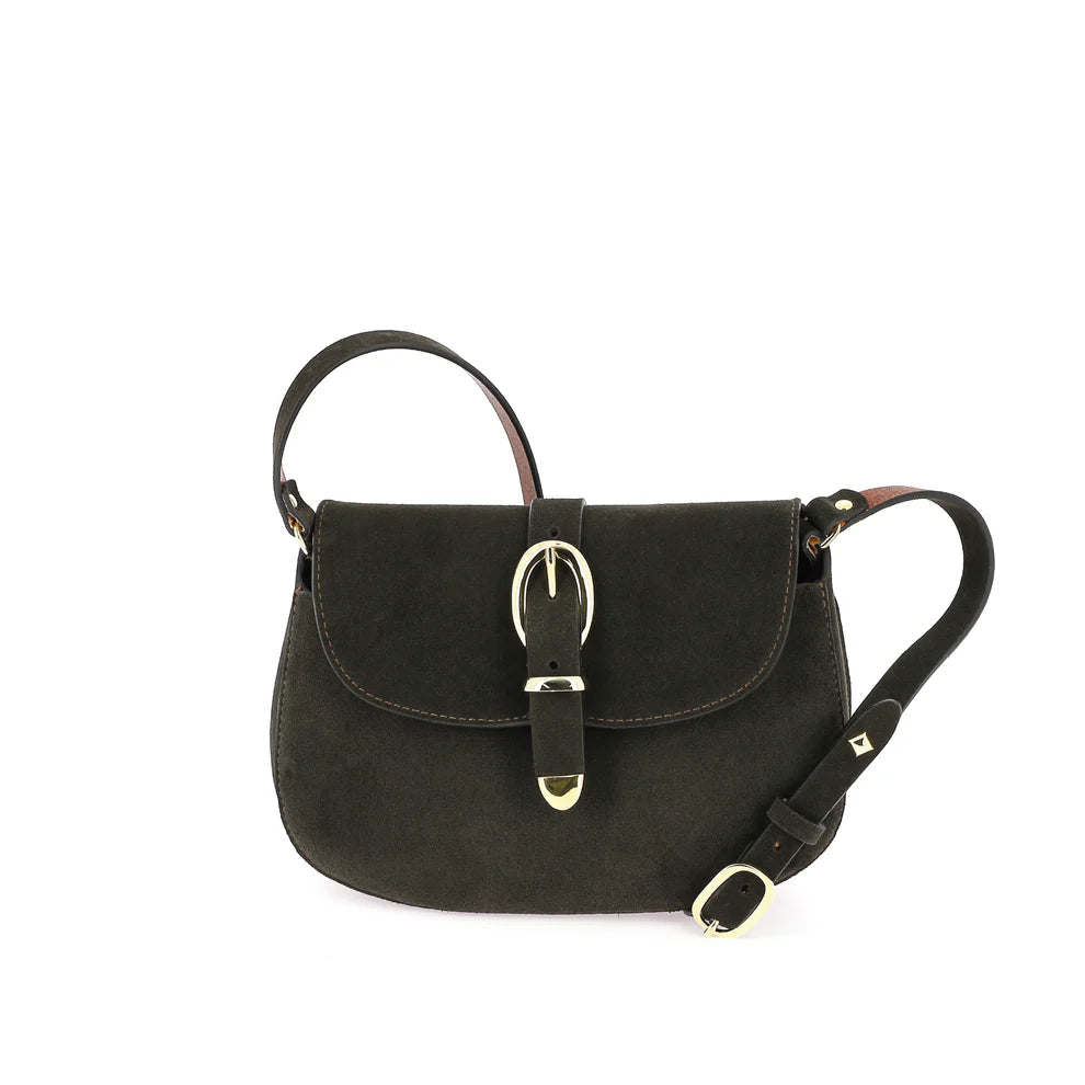 Sac le COURCY FRIEDA en Velours Smoky Ebony