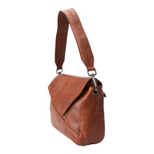 Load image into Gallery viewer, Sac Rabat Asymétrique en Cuir Camel
