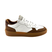 Charger l&#39;image dans la galerie, Basket en Cuir Blanc Camel et Daim Marron
