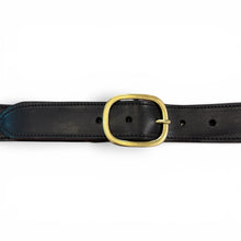 Charger l'image dans la galerie, Ceinture en Cuir Cognac Boucle Finition Vieil Or

