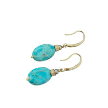 Load image into Gallery viewer, Boucle d'Oreille ELIXIR en Plaqué Or et Turquoise

