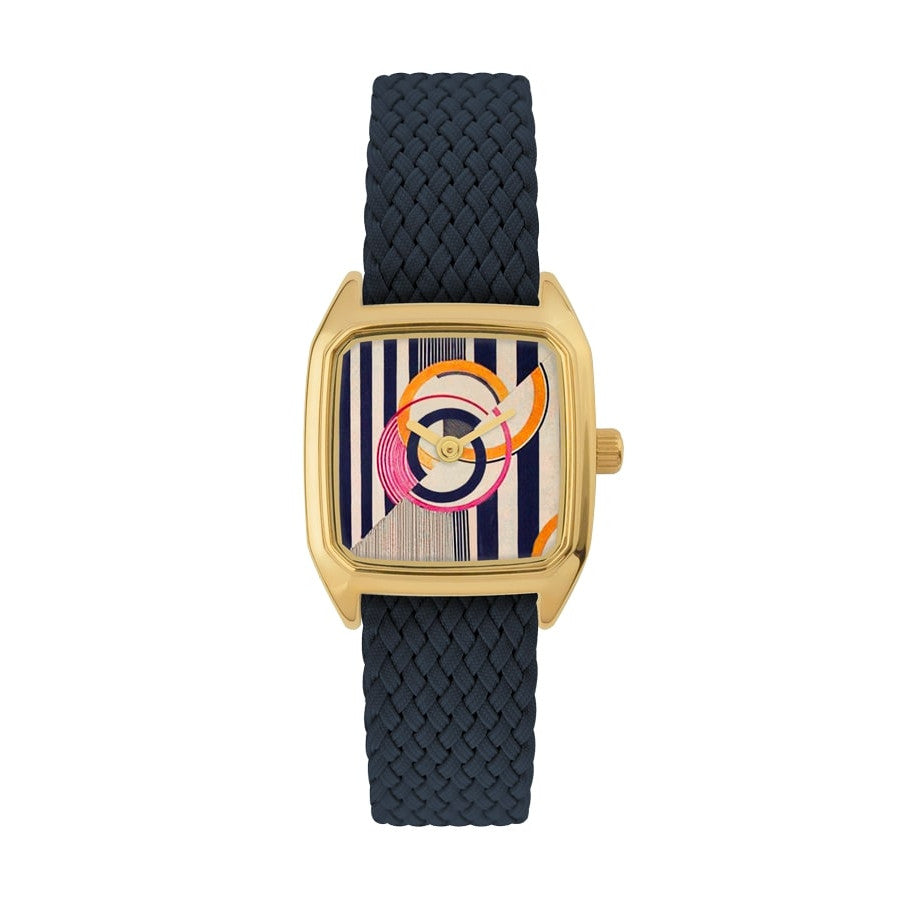 Montre PRIMA POPOVA Bracelet Perlon Noir
